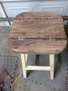 Template flushed and rounded over with a 1/2" radius bit