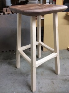 The new look of the finished stool