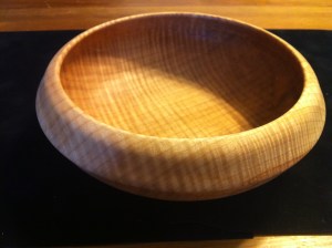 Figured maple bowl 