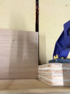 Cutting the dividers.