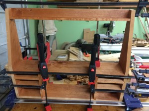 Clamp rack case all glued up.