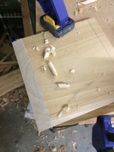 Planing the bevels to slide the bottom in place.